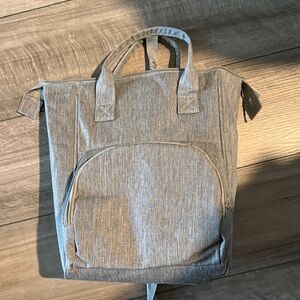 Gray baby bag